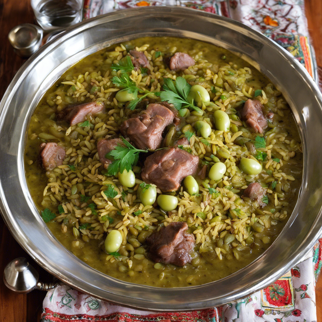 Baghali Polo with Extra Dill and Lima Beans