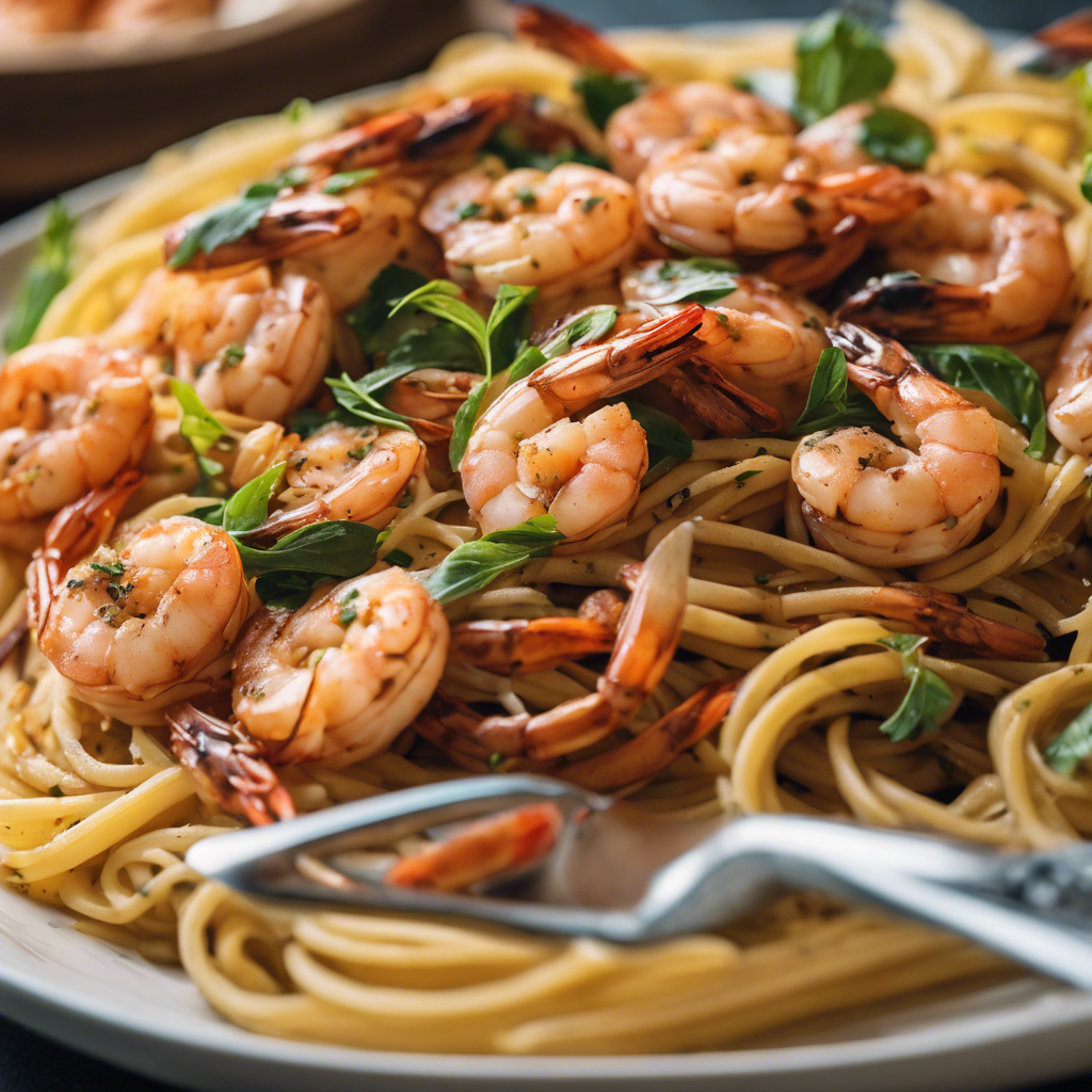 Extra Parmesan Blackened Shrimp Pasta