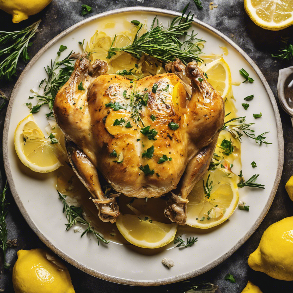 Lemon Garlic Butter Herb Baked Chicken with Extra Lemon Zest